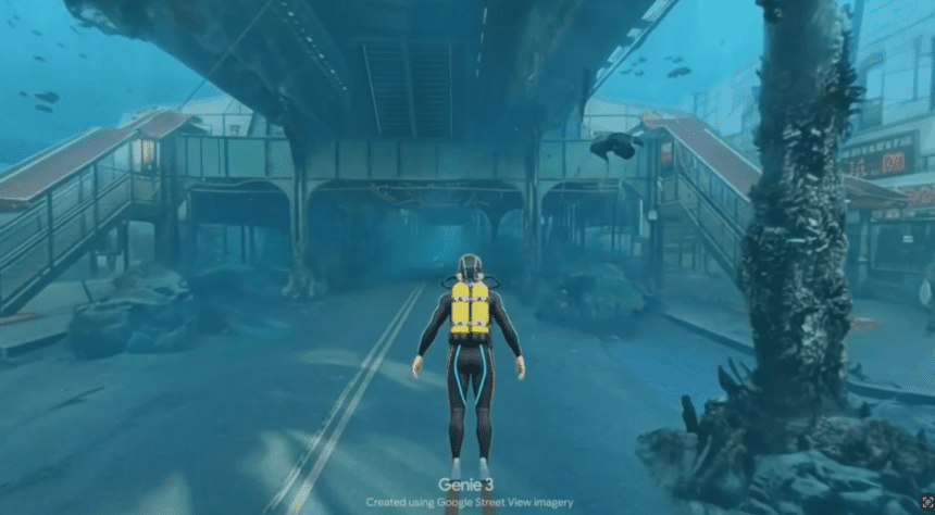 Model dunia Genie dari Google kini bisa mensimulasikan jalan nyata dengan fitur Street View.