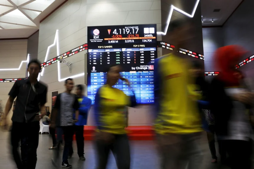 Saham Indonesia Anjlok ke Titik Terendah dalam Lima Tahun, Rupiah Jatuh ke Rekor Terburuk
