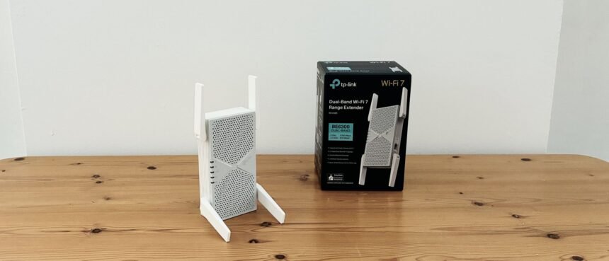 TP-Link BE6300 Dual-Band Wi-Fi 7 Range Extender (RE403BE): Solusi Mudah dan Cepat Tingkatkan Jangkauan Wi-Fi Anda!